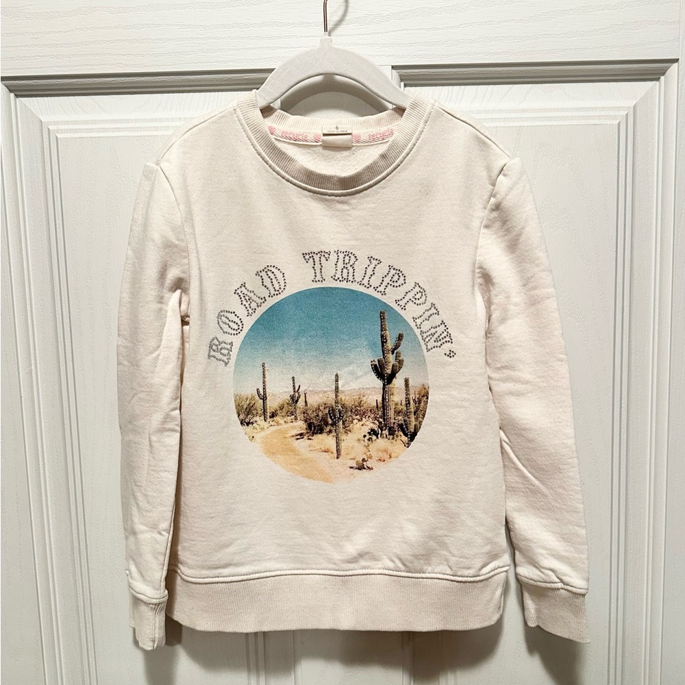Cream Road Tripper Sweatshirt